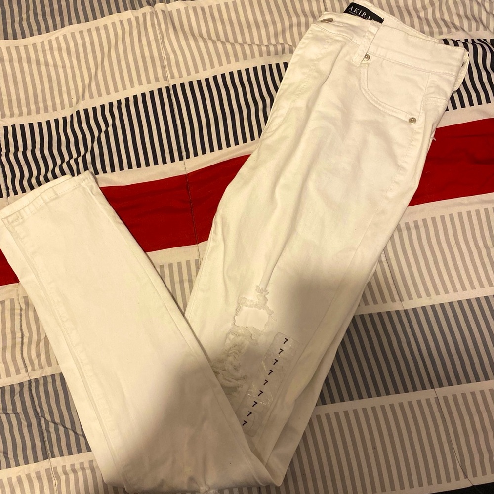 White Ripped Jeans